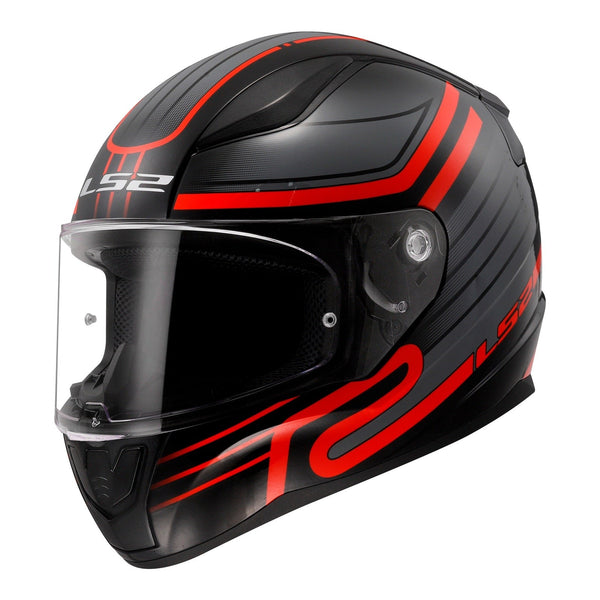 LS2 FF353 Rapid II Circuit - Black / Red 06 Size XS 54cm