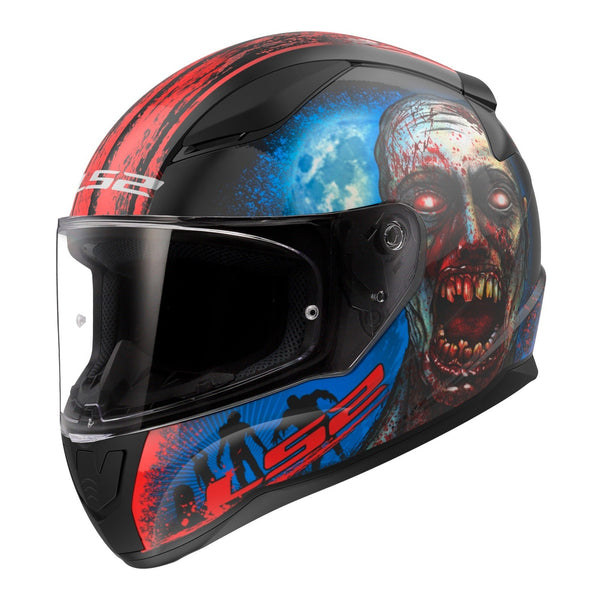 LS2 FF353 Rapid II Zombie - Matte Black / Red / White Size XS 54cm