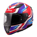 LS2 FF353 Rapid II Flitz Helmet - White / Blue Red Size Small 56cm
