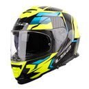 LS2 FF800 Storm II Tracker Helmet - Black / Hi-Vis Yellow 06 Size Small 56cm