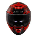 LS2 FF800 Storm II Tracker Helmet - Black / Red 06 Size 3XL 66cm