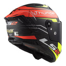 LS2 FF805 Thunder Attack - Matte Red / Hi-Vis Yellow Road Helmet Size Small 56cm