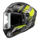 LS2 FF805 Thunder Carbon Volt - Black / Hi-Vis Yellow Road Helmet Size Small 56cm