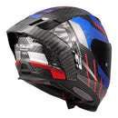 LS2 FF807 Dragon Trax Helmet - Blue / Red Carbon Size Medium 58cm