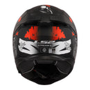 LS2 FF808 Stream II Angry Monkey Helmets - Matte Black / Red 06 Size Large 60cm