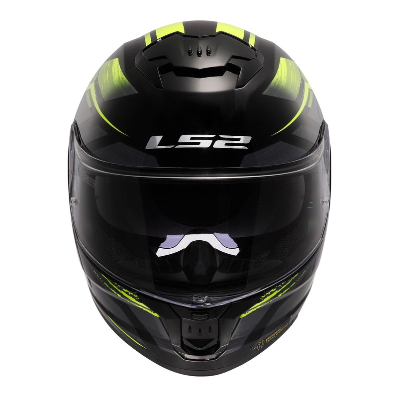 LS2 FF808 Stream II Fury - Black / Hi-Vis Yellow 06 Size XL 62cm
