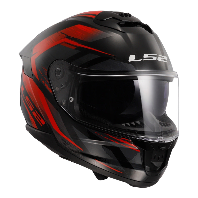 LS2 FF808 Stream II Fury - Black / Red 06 Size XS 54cm