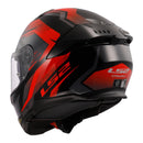 LS2 FF808 Stream II Fury Helmet - Black / Red 06 Size Large 60cm