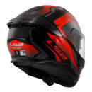 LS2 FF808 Stream II Fury Helmet - Black / Red 06 Size Large 60cm