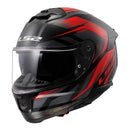 LS2 FF808 Stream II Fury Helmet - Black / Red 06 Size Large 60cm