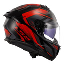 LS2 FF808 Stream II Fury Helmet - Black / Red 06 Size Large 60cm