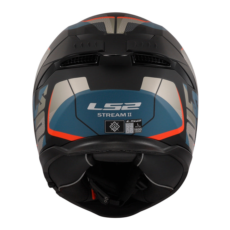 LS2 FF808 Stream II Road - Matte Black / Blue Size 2XL 64cm