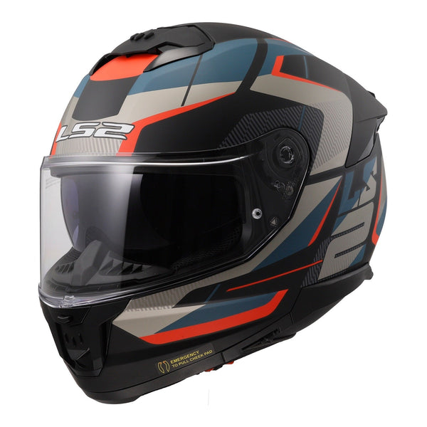 LS2 FF808 Stream II Road - Matte Black / Blue Size XL 62cm