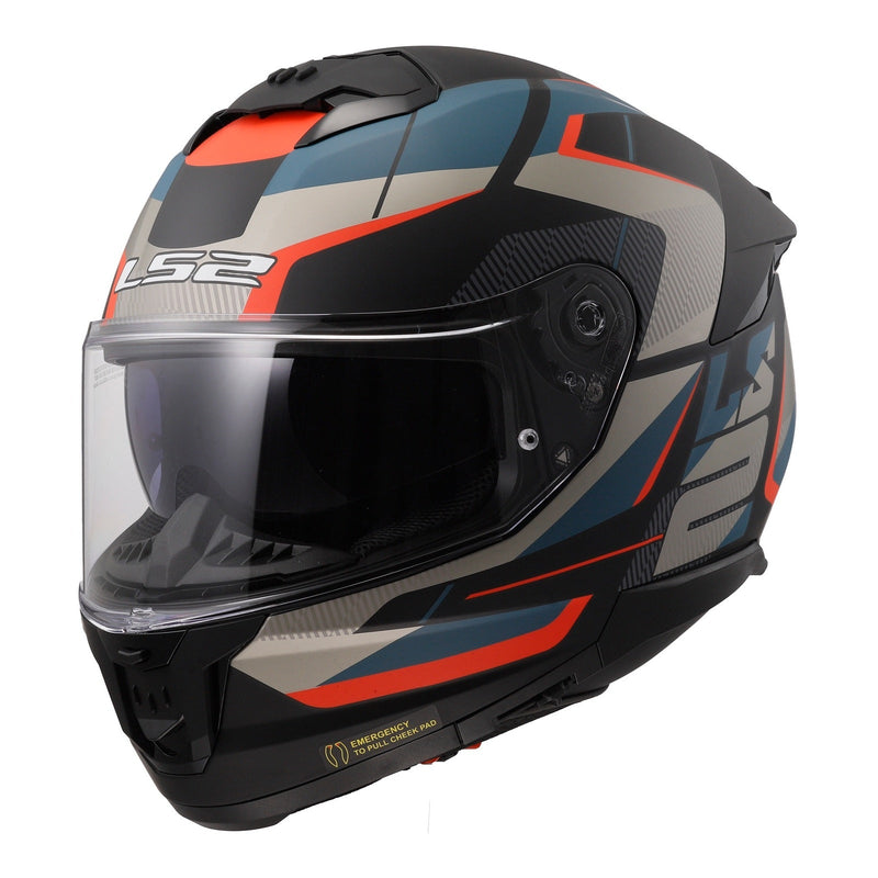 LS2 FF808 Stream II Road - Matte Black / Blue Size XL 62cm