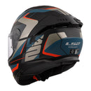 LS2 FF808 Stream II Road Helmet - Matte Black / Blue Size Medium 58cm