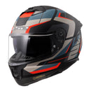 LS2 FF808 Stream II Road Helmet - Matte Black / Blue Size Medium 58cm
