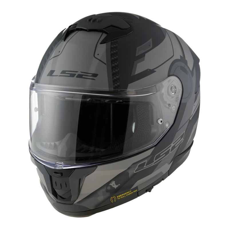 LS2 FF808 Stream II Shadow - Matte Titanium / Grey Size Medium 58cm