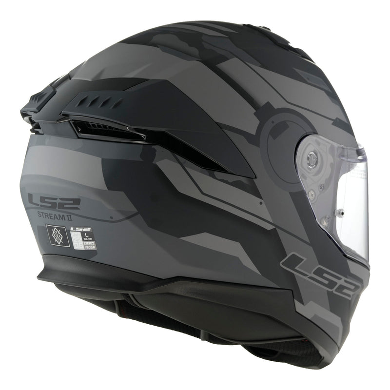 LS2 FF808 Stream II Shadow - Matte Titanium / Grey Size 3XL 66cm