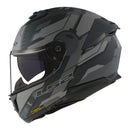 LS2 FF808 Stream II Shadow Helmet - Matte Titanium / Grey Size XL 62cm
