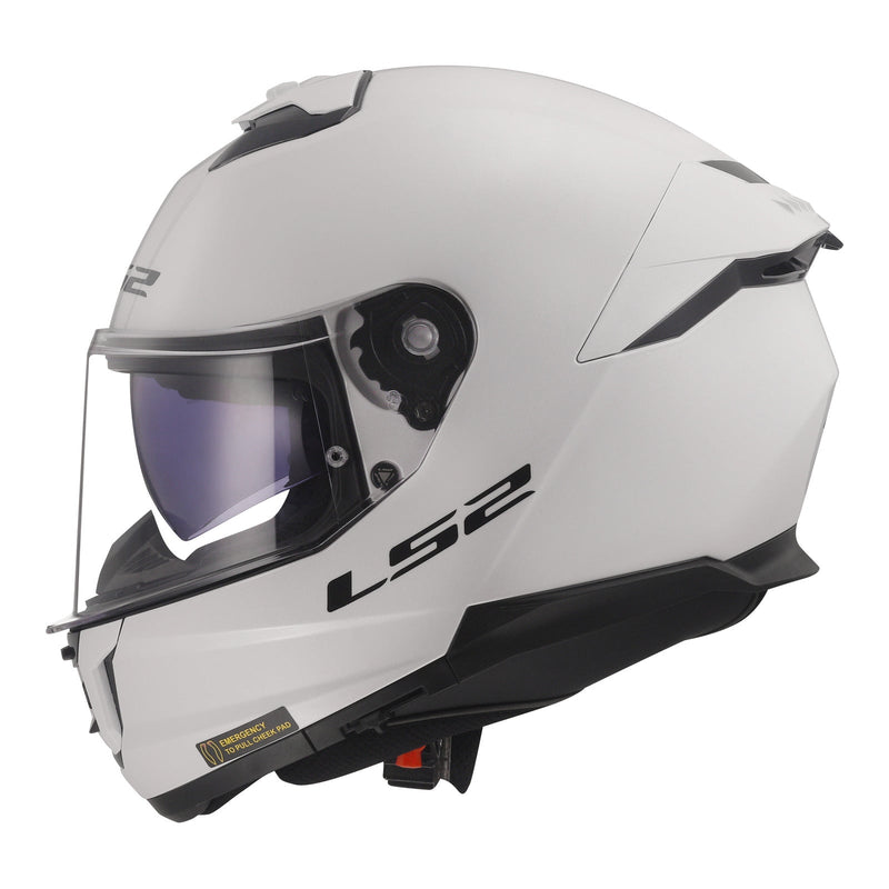 LS2 FF808 Stream II Helmets - White 06 Size Medium 58cm