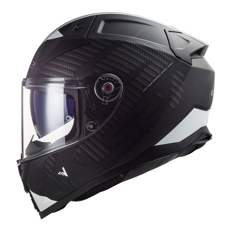 LS2 FF811 Vector II Splitter Helmets - Matte Black / White 06 Size 2XL 64cm