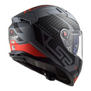 LS2 F881 Vector II Splitter Helmet - Matte Titanium / Red Size Large 60cm