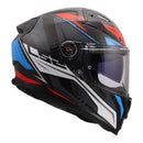 LS2 FF811 Vector II Carbon Savage Helmet - White / Blue Red (2XL)