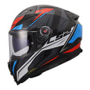 LS2 FF811 Vector II Carbon Savage Helmet - White / Blue Red (M)