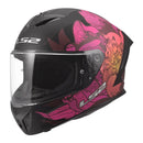 LS2 FF820 Rapid III Poppies II Helmet – Black / Pink (S)