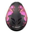 LS2 FF820 Rapid III Poppies II Helmet – Black / Pink (S)