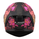 LS2 FF820 Rapid III Poppies II Helmet – Black / Pink (XS)