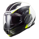 LS2 FF900 Valiant 2 Codex White Black Flip Front Road Helmet Size Large 59cm 60cm