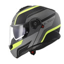 LS2 FF908 Strobe II Monza Flip Front Helmets - Matte Black / Hi-Vis Yellow 06 Size 2XL 64cm