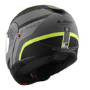 LS2 FF908 Strobe II Monza Flip Front Helmet - Matte Black / Hi-Vis Yellow Size 3XL 66cm