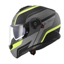 LS2 FF908 Strobe II Monza Flip Front Helmet - Matte Black / Hi-Vis Yellow Size XS 54cm