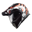 LS2 MX436 Pioneer Evo Adventure Helmet - Black / White Size 3XL 65 66cm