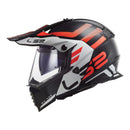 LS2 MX436 Pioneer Evo Adventure Helmet - Black / White Size 3XL 65 66cm