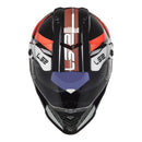 LS2 MX436 Pioneer Evo Adventure Helmet - Black / White Size 3XL 65 66cm