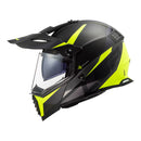 LS2 MX436 Pioneer Evo Router Adventure Helmet - Matte Black / Hi-Vis Size XS 53cm 54cm