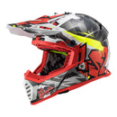LS2 MX437J Fast Evo Crusher Mini Helmet - Black / Grey / Red Size Youth Small
