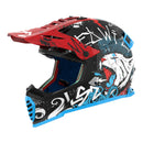 LS2 Helmets MX437J Fast Evo II Mini Starmaw - Black / Red Blue White (YM) 06