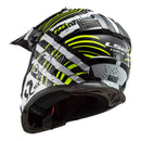 LS2 MX437 Fast Evo Verve Black White Off Road Helmet Size 2XL 63cm 64cm