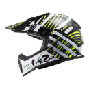 LS2 MX437 Fast Evo Verve Black White Off Road Helmet Size XL 61cm 62cm