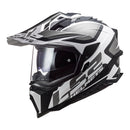 LS2 MX701 Explorer Alter Helmet HPFC 06 - Matte Black / White Size Medium 57 58cm