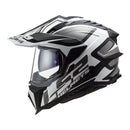 LS2 MX701 Explorer Alter Helmet HPFC 06 - Matte Black / White Size Medium 57 58cm