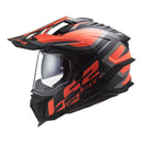 LS2 MX701 Explorer Alter Helmet Matte Black Orange Size 2XL 63 64cm