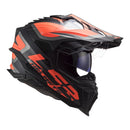 LS2 Helmets MX701 Explorer HPFC Alter Matte Black Orange Size XS 53 54cm