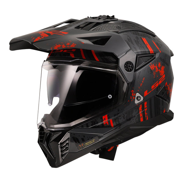 LS2 MX702 Pioneer II Crazy - Black / Grey / Red 06 Size 3XL 66cm