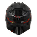 LS2 MX702 Pioneer II Crazy - Black / Grey / Red Size 3XL 66cm