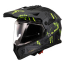 LS2 MX702 Pioneer II Crazy - Matte Black / Grey / Hi-Vis Yellow Size 3XL 66cm